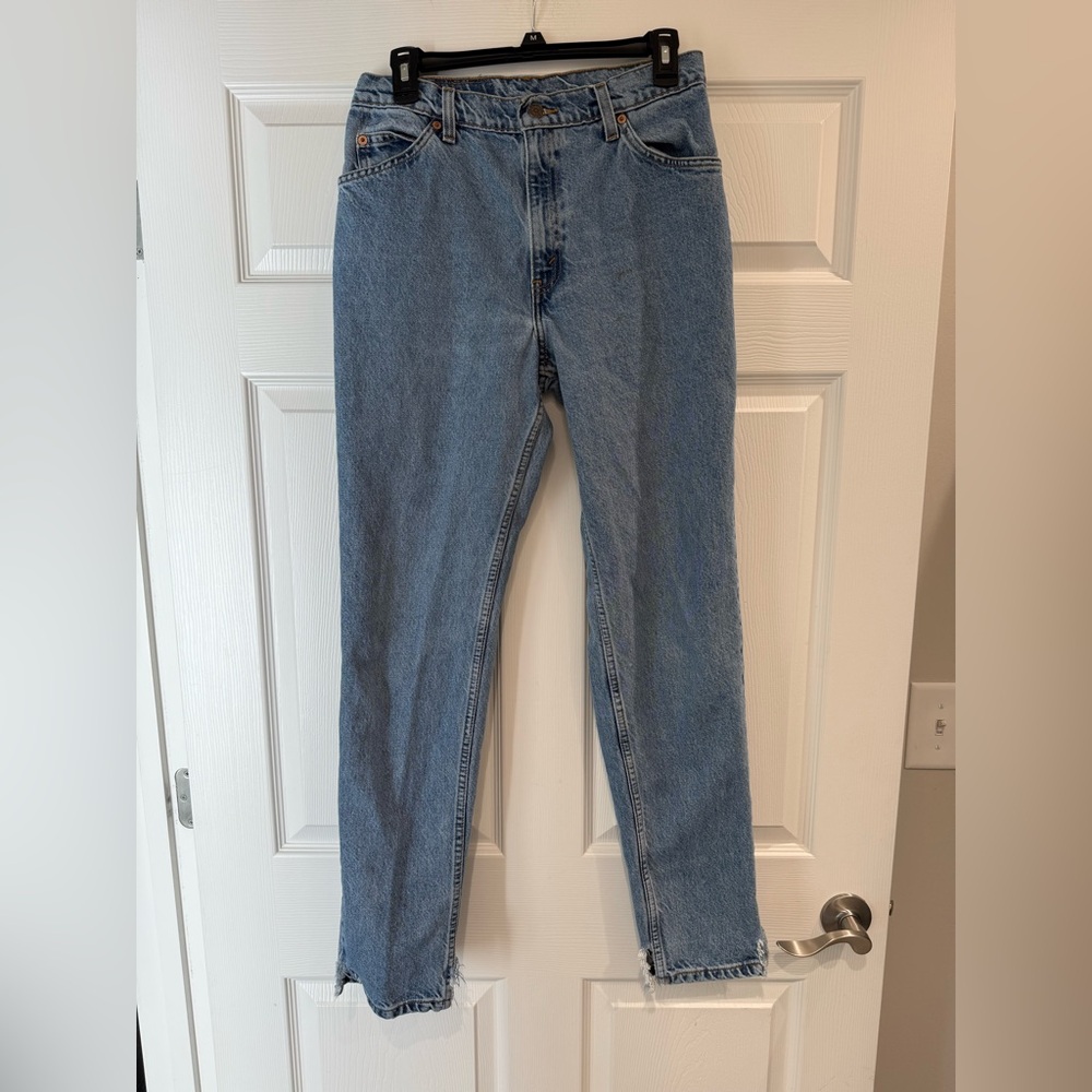 Vintage Orange Tab Levi’s Size 11 Long Relaxed Fit Tapered Leg Jeans